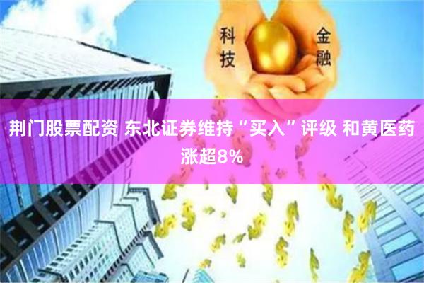 荆门股票配资 东北证券维持“买入”评级 和黄医药涨超8%
