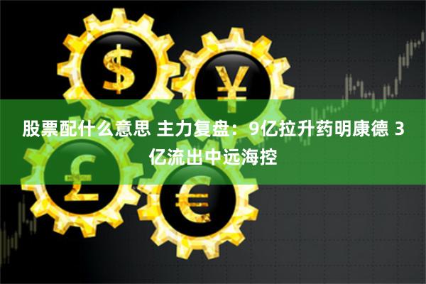 股票配什么意思 主力复盘：9亿拉升药明康德 3亿流出中远海控