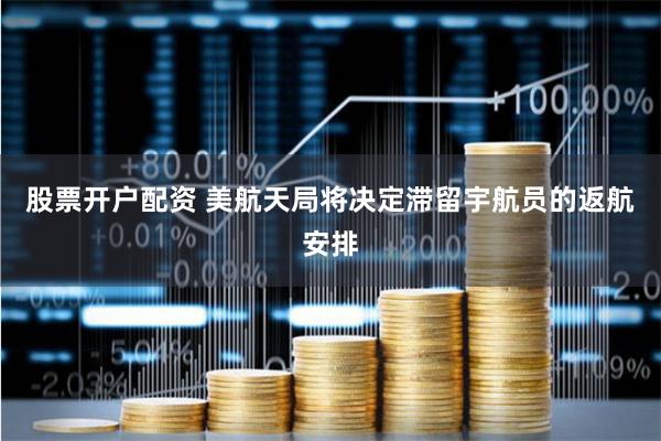 股票开户配资 美航天局将决定滞留宇航员的返航安排
