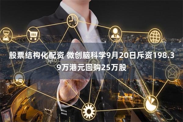 股票结构化配资 微创脑科学9月20日斥资198.39万港元回购25万股