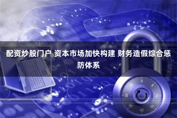 配资炒股门户 资本市场加快构建 财务造假综合惩防体系